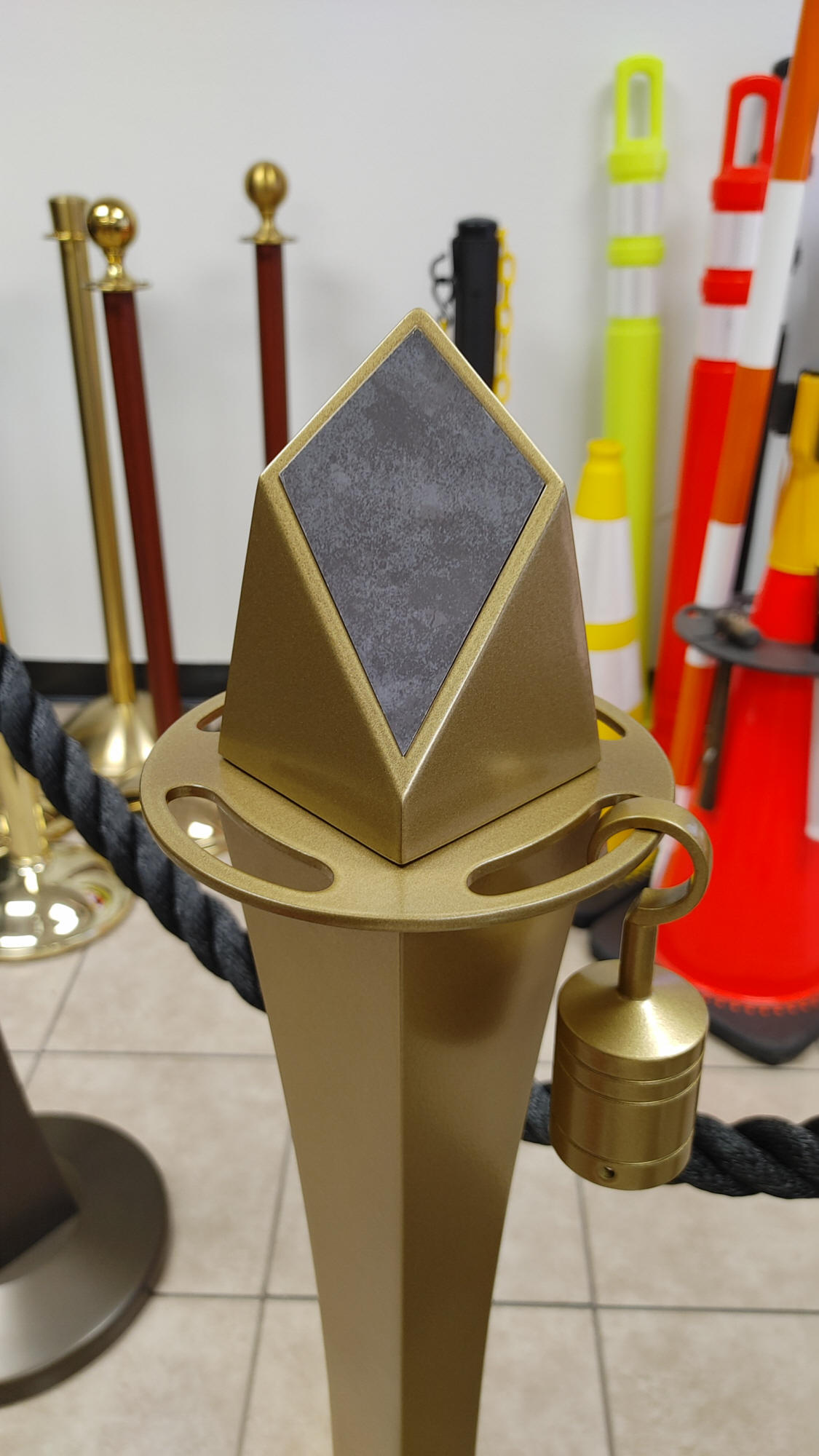 Diamond Inlay, Branding Options for Luxe Stanchions