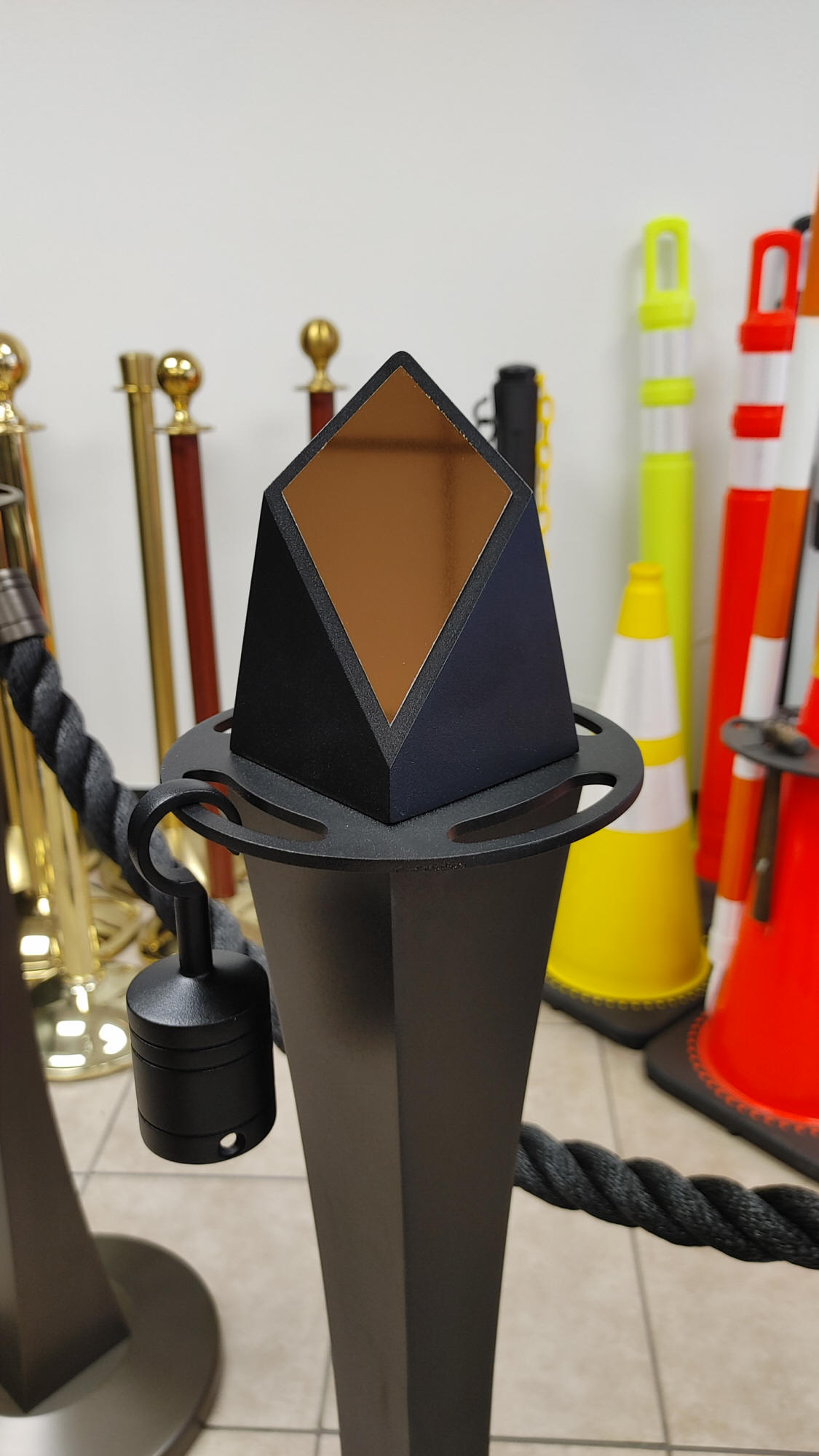 Diamond Inlay, Branding Options for Luxe Stanchions