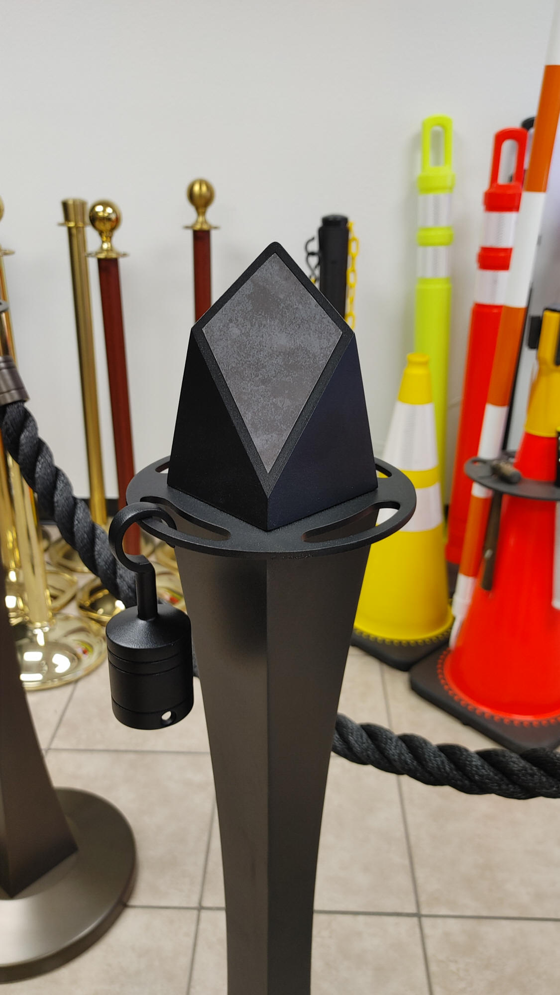 Diamond Inlay, Branding Options for Luxe Stanchions
