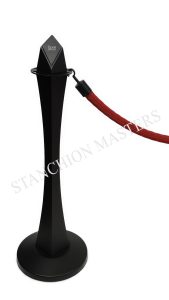 Luxe Stanchions With Red Barrier Rope