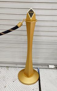 brandable gold stanchions