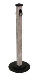 Frosted White Ice Marble Portable Post