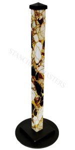 faux marble stanchions