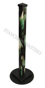 green art deco stanchion