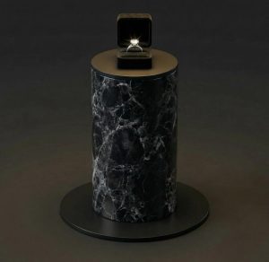 Black Marble Plinth for Luxury Product Display